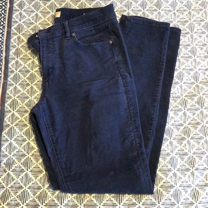 Loft Modern Straight suede-style cord pants, size 8